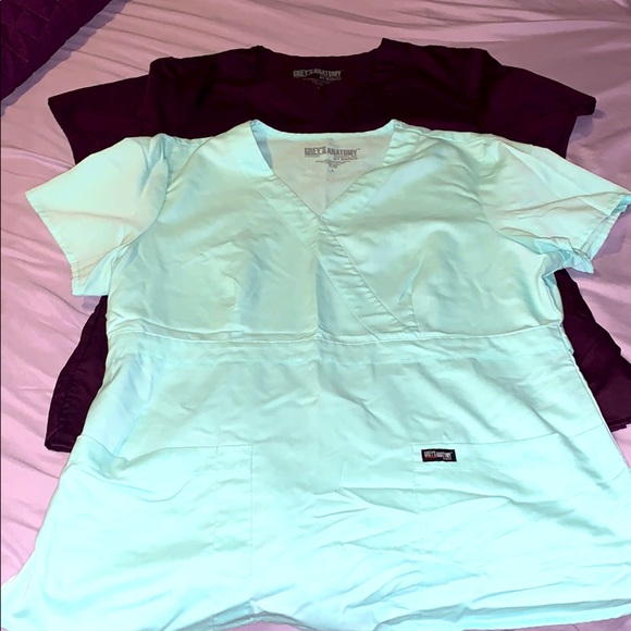 Grey's Anatomy Tops - Lot of 2: Sz L Grey’s Anatomy Scrub Tops